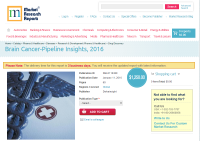 Brain Cancer-Pipeline Insights, 2016