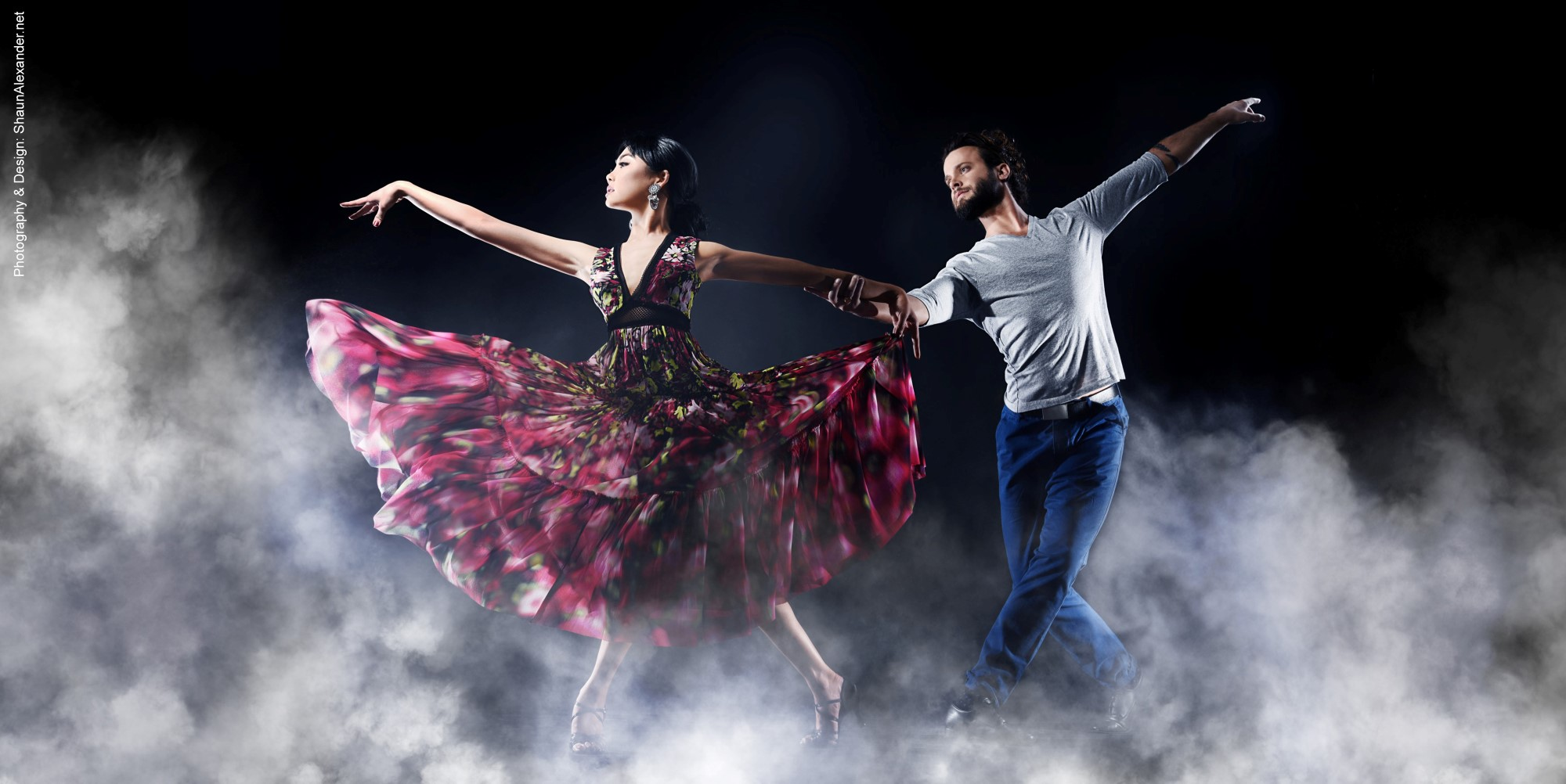 Ballroom dancer Tommy Bettin with wife and partner Mairi'