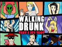 The Walking Drunk board game cover.