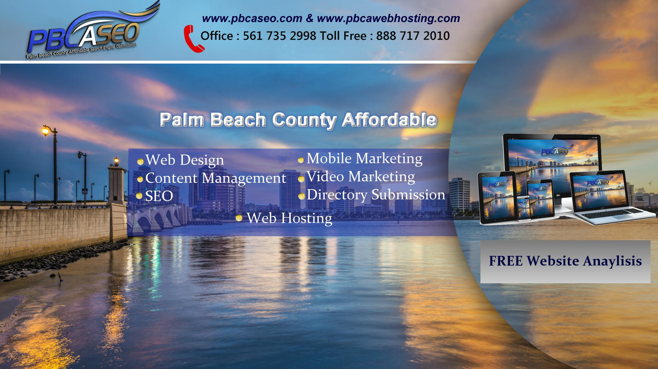 Florida's Palm Beach County Affordable Online Marketing'