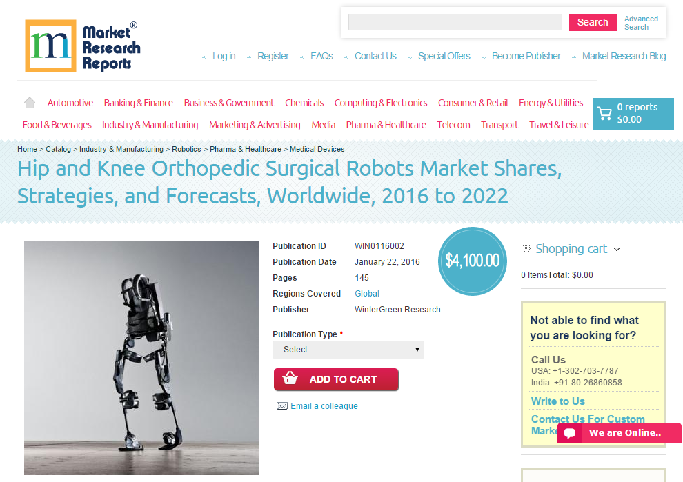 Hip and Knee Orthopedic Surgical Robots Market Shares