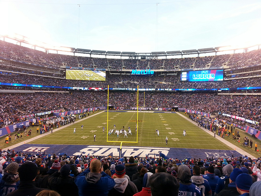 Giants vs. Panthers NFL Game on December 20, 2015