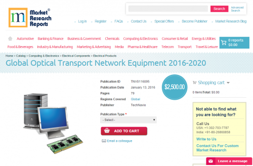Global Optical Transport Network Equipment 2016 - 2020'