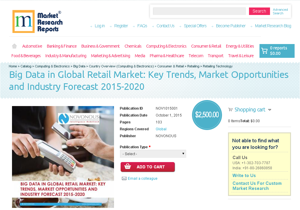 Big Data in Global Retail Market'