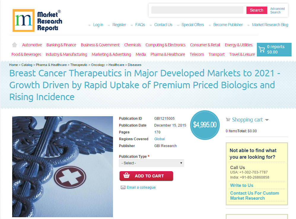 Breast Cancer Therapeutics in Major Developed Markets'