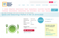 Spices and Seasonings Market in the US 2016 - 2020