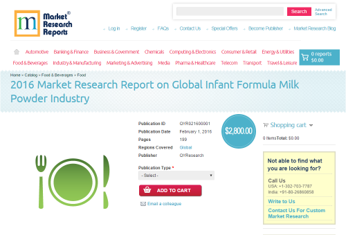 Global Infant Formula Milk Powder Industry'