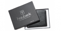 Hauberk Quality Bifold Soft Leather Wallet for Men with Secu