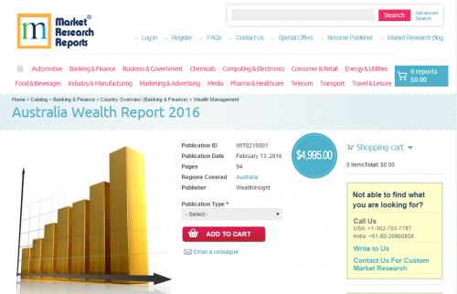Australia Wealth Report 2016'