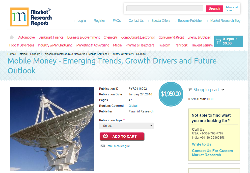 Mobile Money - Emerging Trends, Growth Drivers