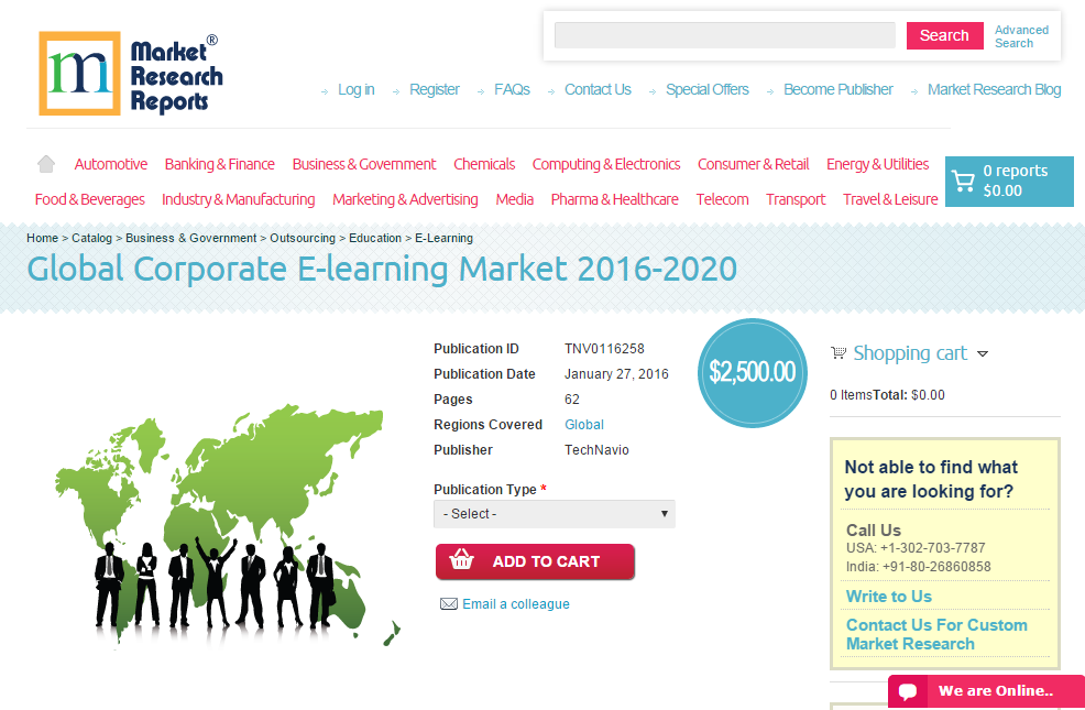 Global Corporate E-learning Market 2016 - 2020