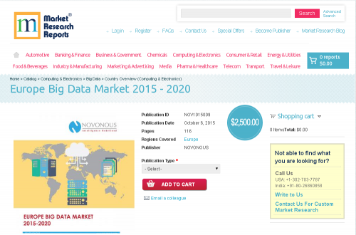 Europe Big Data Market 2015-2020'