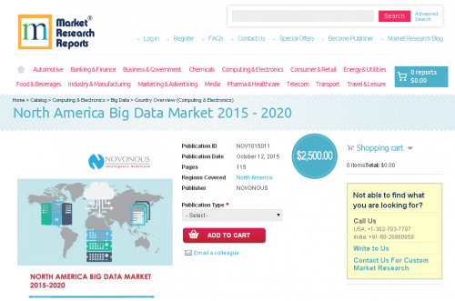 North America Big Data Market 2015-2020'