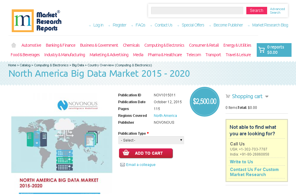 South America Big Data Market 2015-2020'