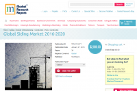 Global Siding Market 2016 - 2020