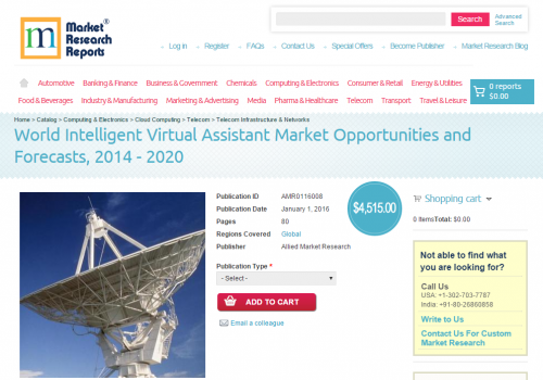 World Intelligent Virtual Assistant Market Opportunities'