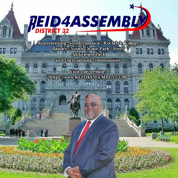 Rodney Reid announces his candidacy petition.