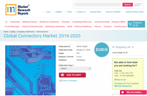 Global Connectors Market 2016 - 2020'