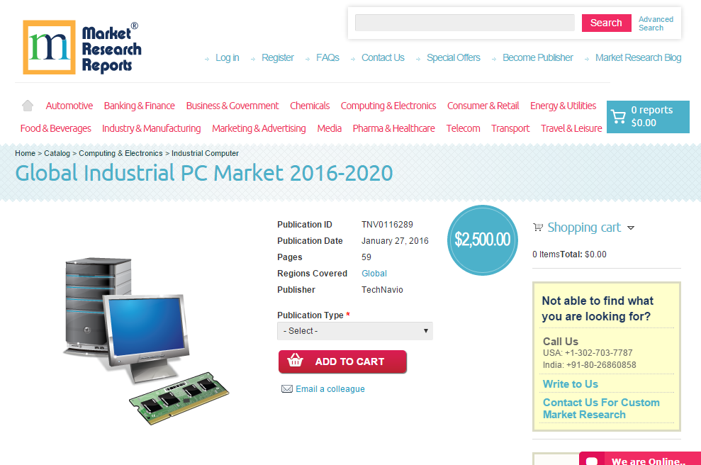 Global Industrial PC Market 2016 - 2020