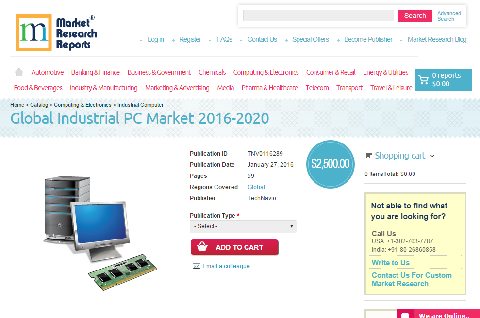 Global Industrial PC Market 2016 - 2020'