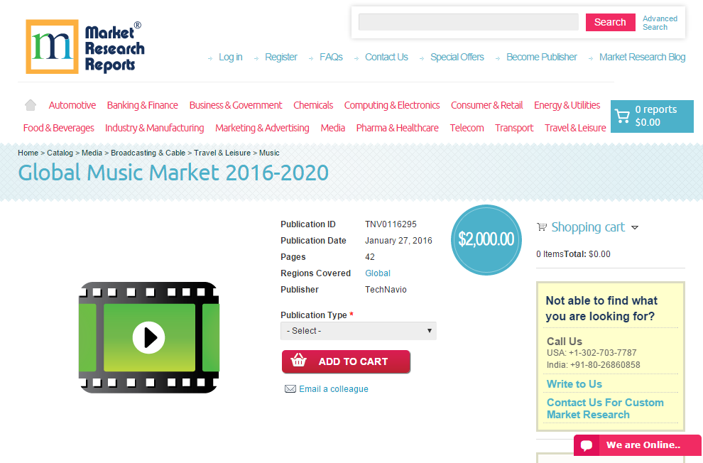 Global Music Market 2016 - 2020