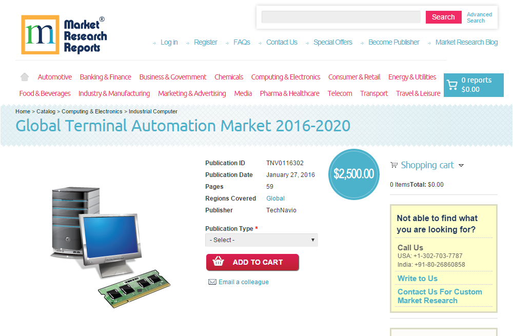 Global Terminal Automation Market 2016 - 2020'