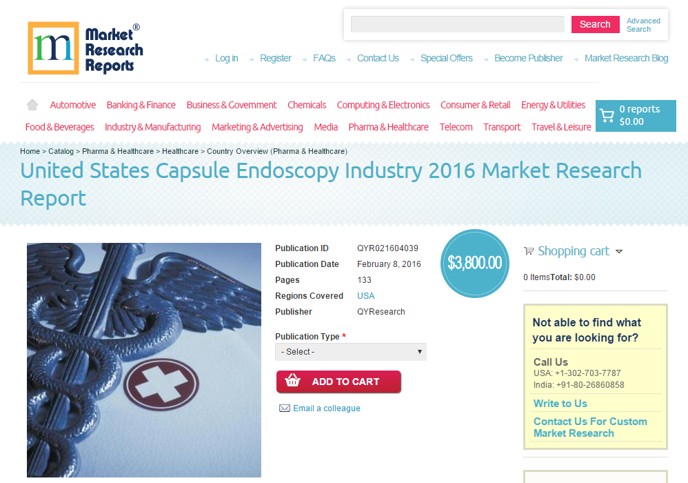 United States Capsule Endoscopy Industry 2016'