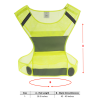 Size chart for All Star Active reflective vest.'