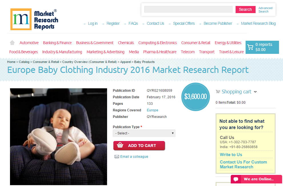 Europe Baby Clothing Industry 2016
