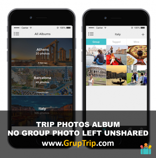 GrupTrip Photo Sharing'