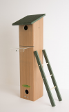 Songbird House and Roosting Box Includes a Removable Ladder'