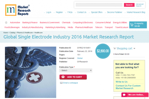 Global Single Electrode Industry 2016'
