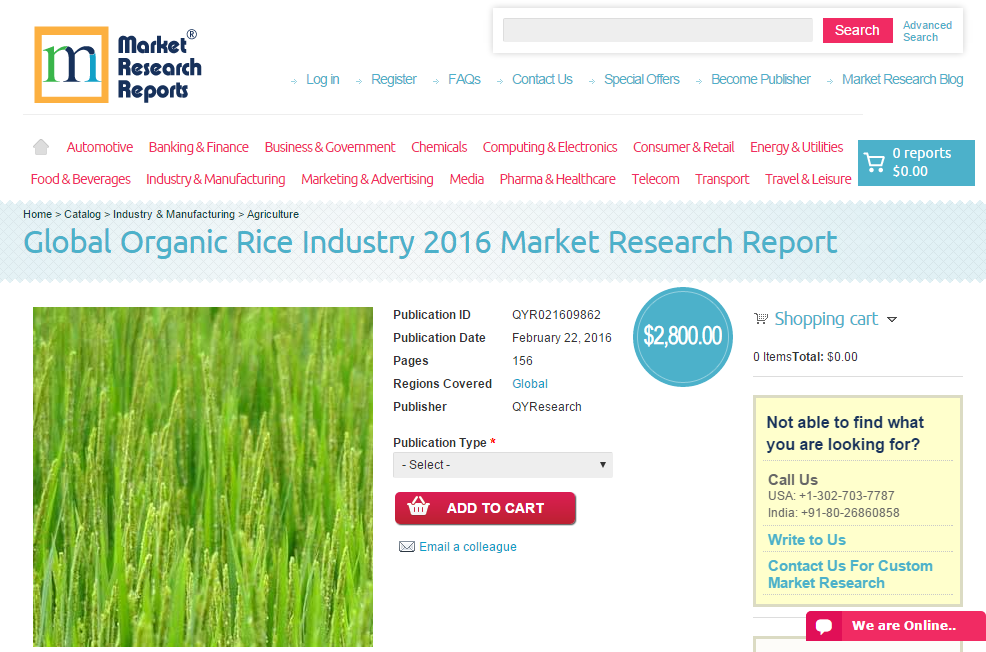 Global Organic Rice Industry 2016