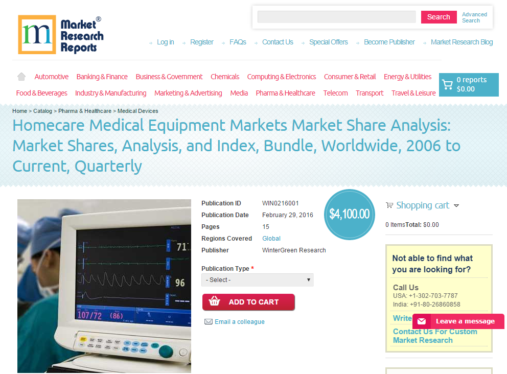 Homecare Medical Equipment Markets Market Share Analysis'