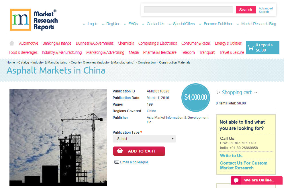 Asphalt Markets in China'