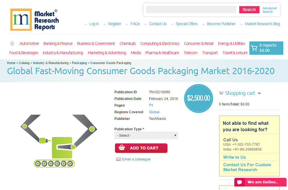 Global Fast-Moving Consumer Goods Packaging Market 2016 - 20'