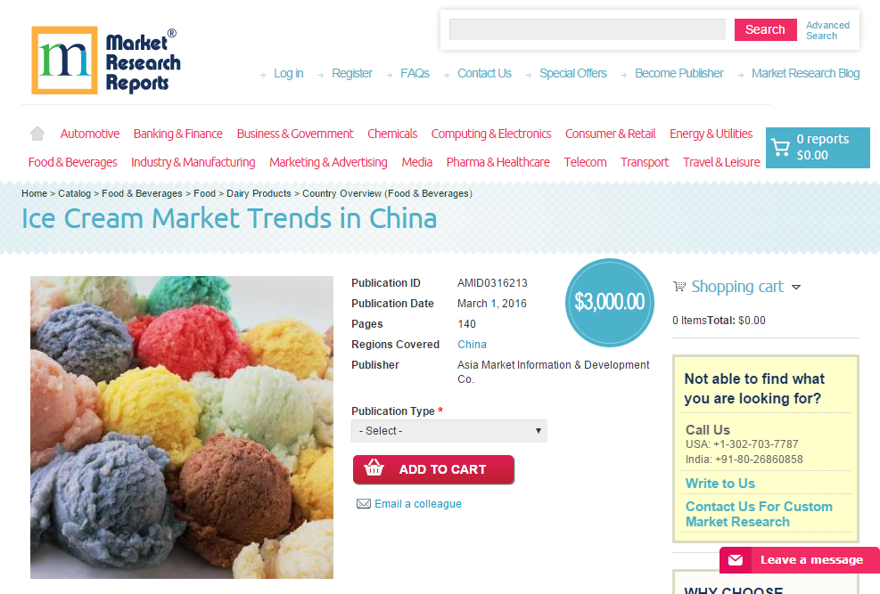 Ice Cream Market Trends in China