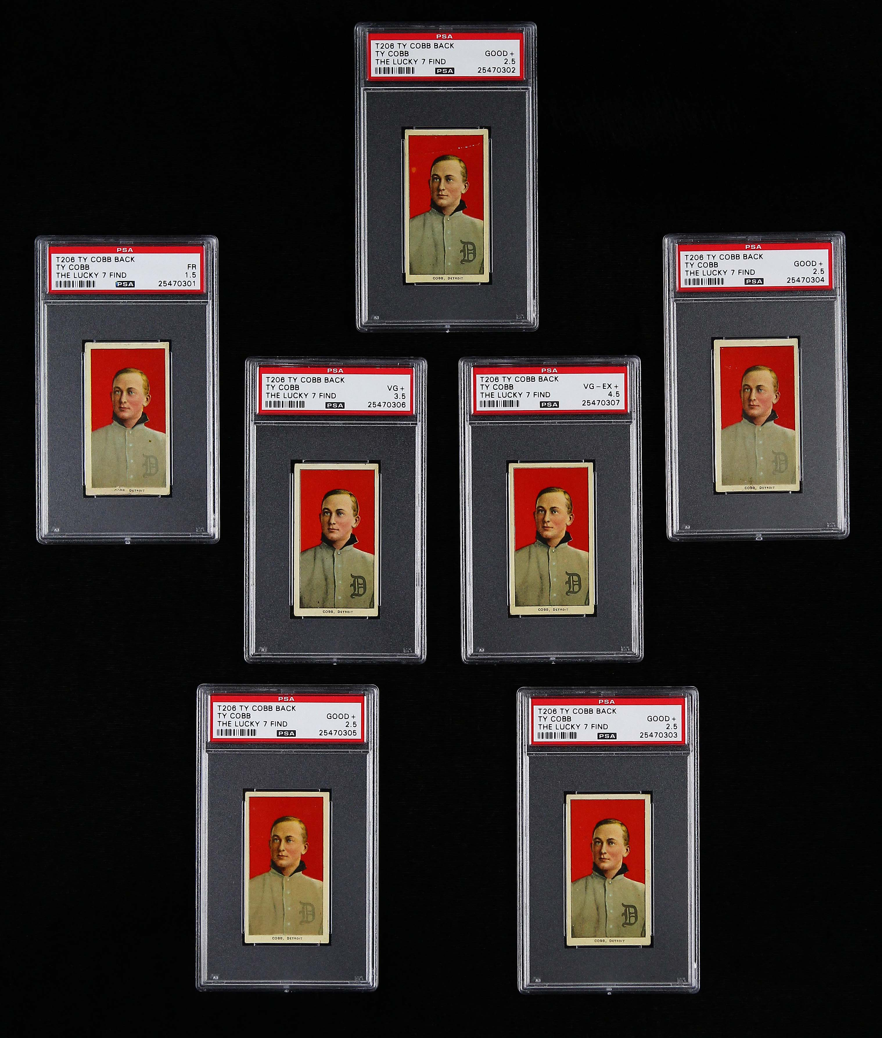 The Lucky 7 Find (Front of Cards)'