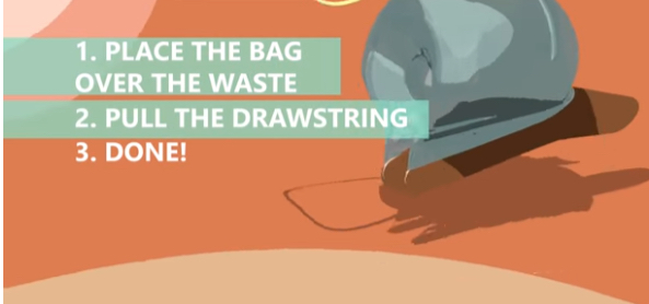 Step 3 - Touch Free Bag'