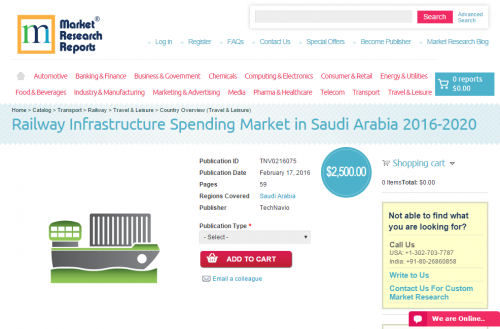 Railway Infrastructure Spending Market in Saudi Arabia 2016'