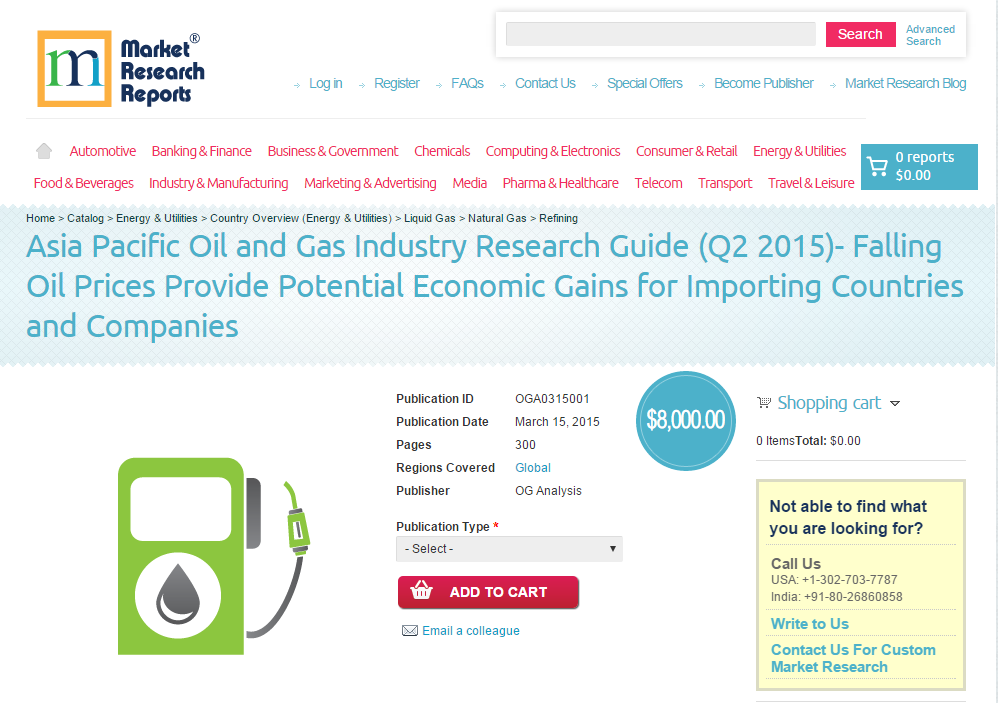 Asia Pacific Oil and Gas Industry Research Guide (Q2 2015)