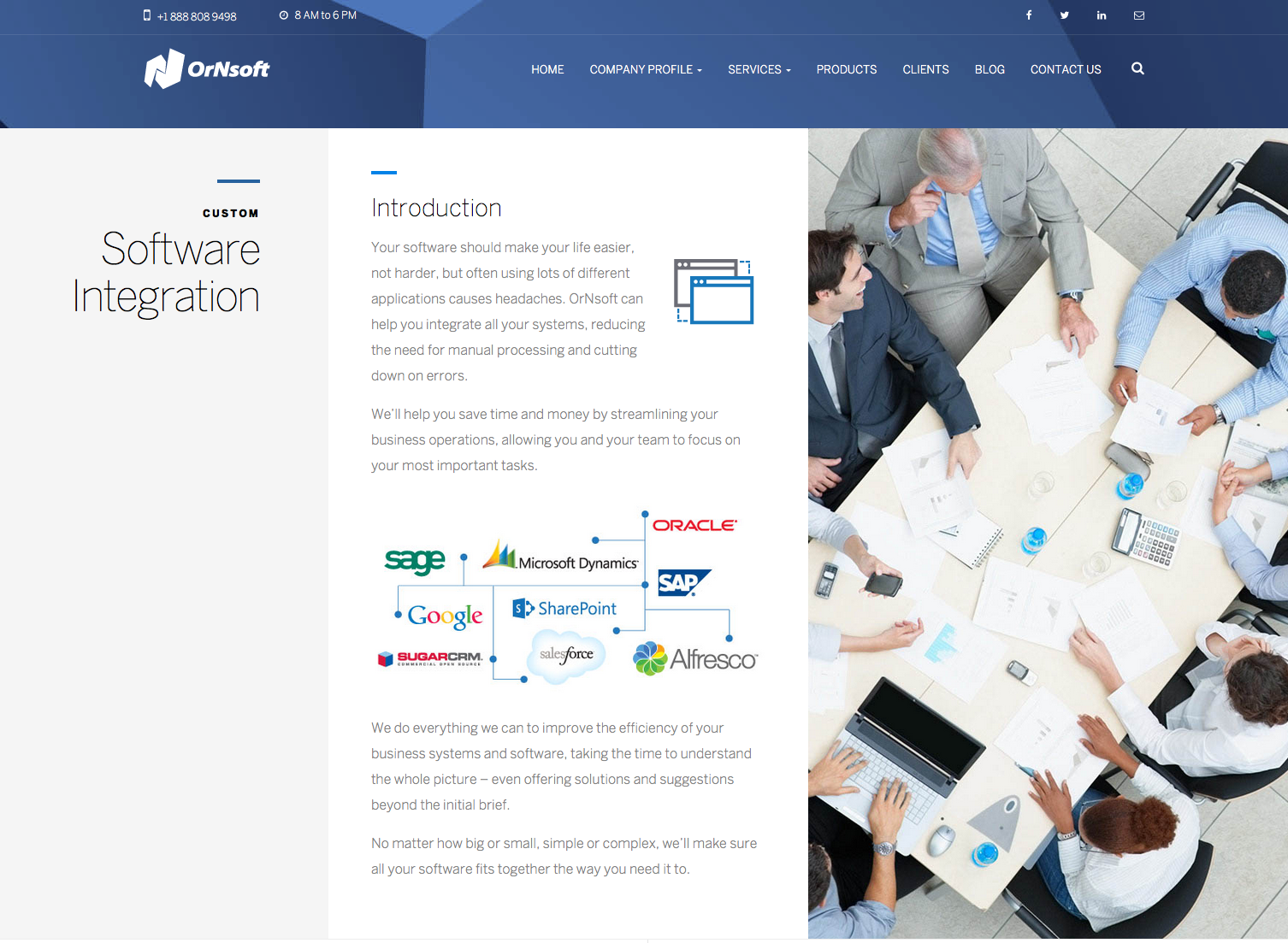 OrNsoft.com Software Integration