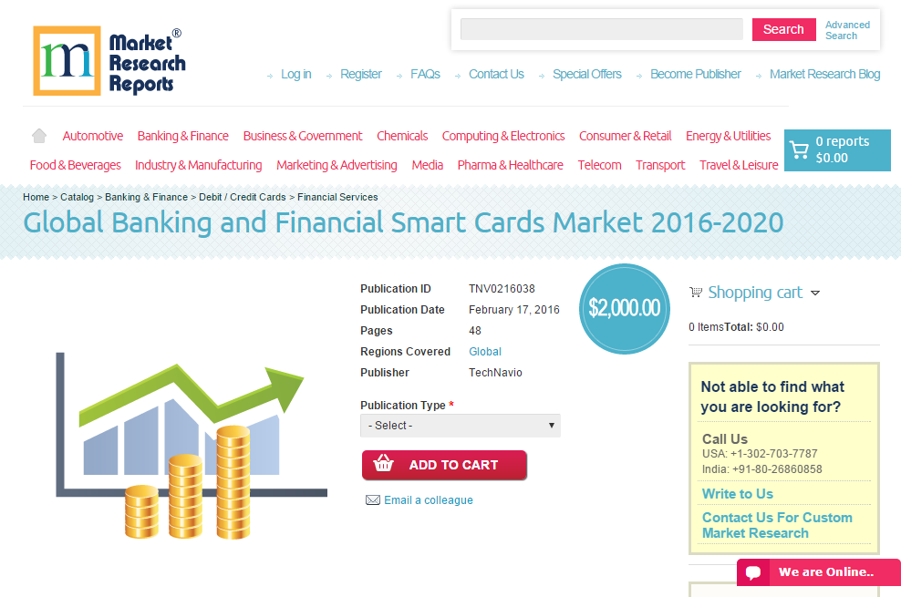 Global Banking and Financial Smart Cards Market 2016 - 2020