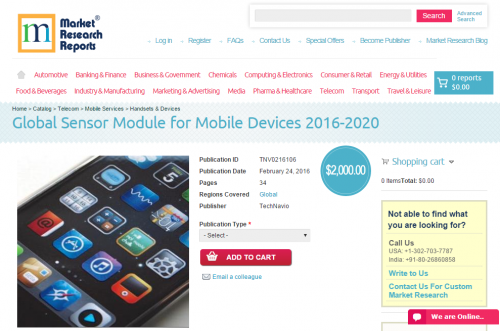 Global Sensor Module for Mobile Devices 2016 - 2020'