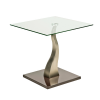 Henderson glass end table'