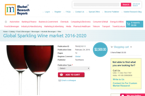 Global Sparkling Wine market 2016 - 2020'