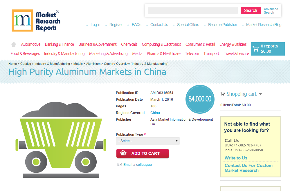 High Purity Aluminum Markets in China