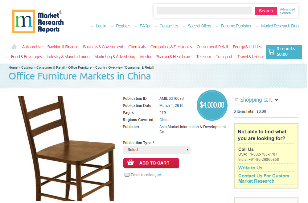 Office Furniture Markets in China