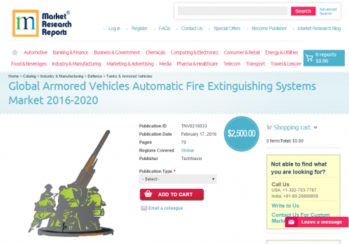 Global Armored Vehicles Automatic Fire Extinguishing Systems'