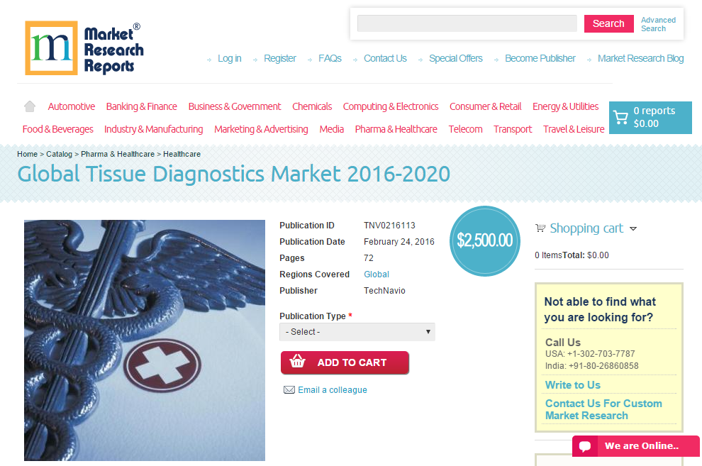 Global Tissue Diagnostics Market 2016 - 2020'